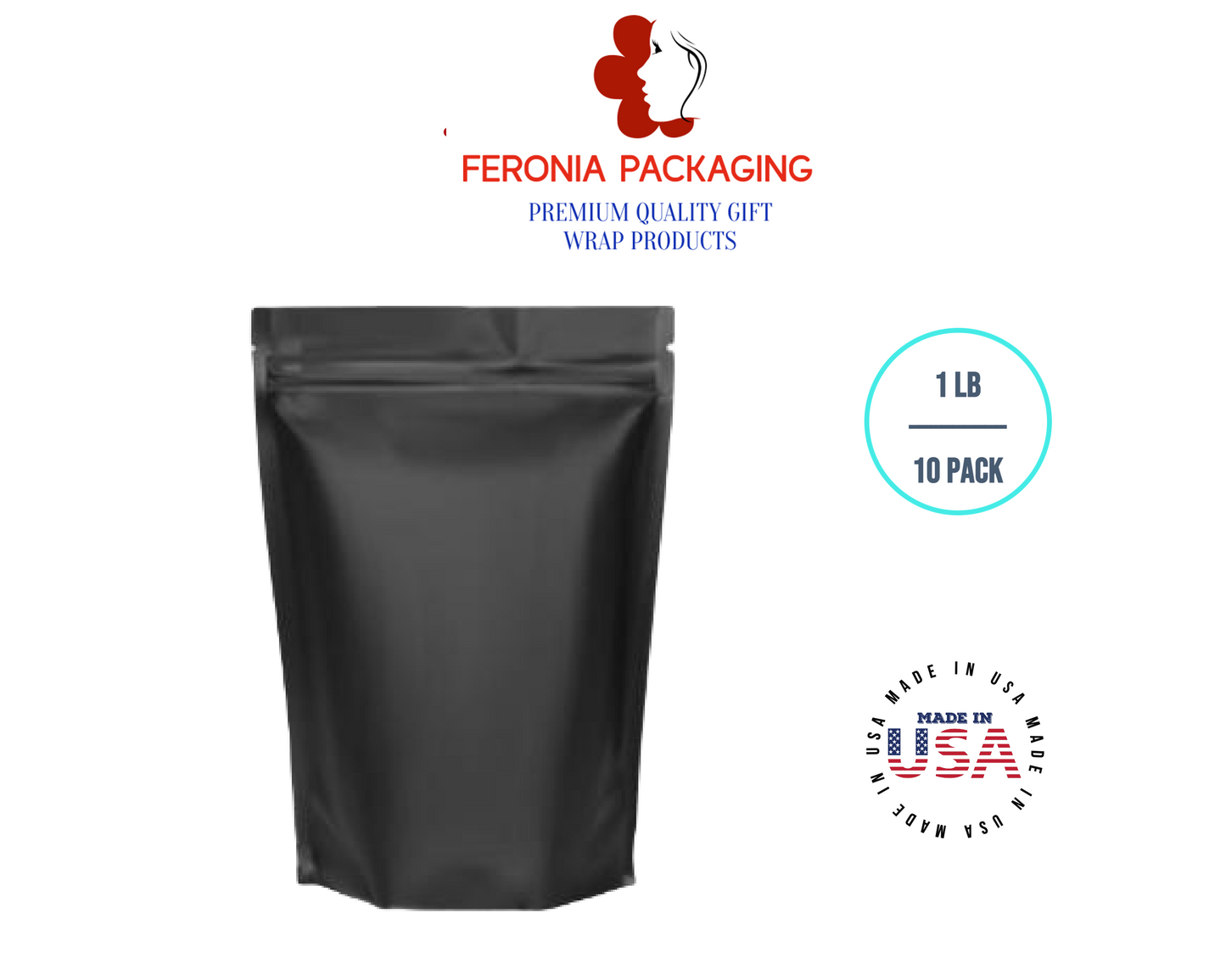 1 LB Black Tin Tie Bags 25 PCS Black Poly-Lined Reclosable Tin Tie Bags Without Window