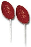 A1 Bakery Supplies 24 Pack Cupcake Toppers / Cake Picks — Football Picks 24 Packs Themed Decorating Picks for Birthdays, Baby Showers & Party Favors — Sturdy Food-Safe Bakery Quality, USA Brand