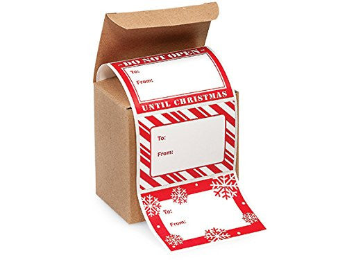 Christmas Read Peel & Stick Laebls To From Labels 72 QTY 24 each 3 designs