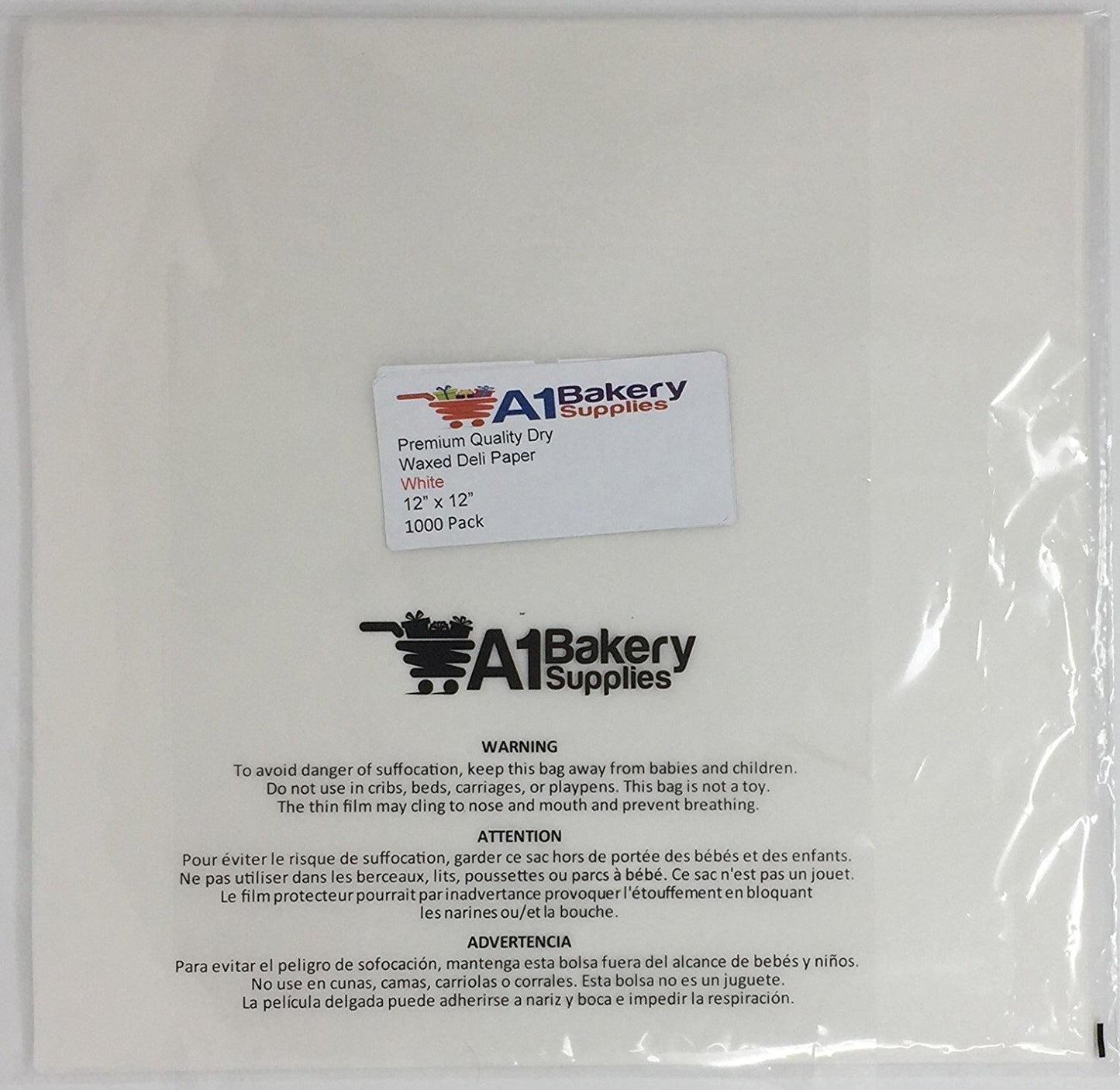 Dry Waxed Deli Paper Sheets - Paper Liners for Plasic Food Basket Green Checkered