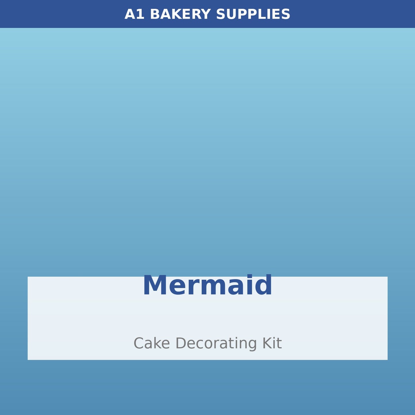 Mermaid cake decorating kit
