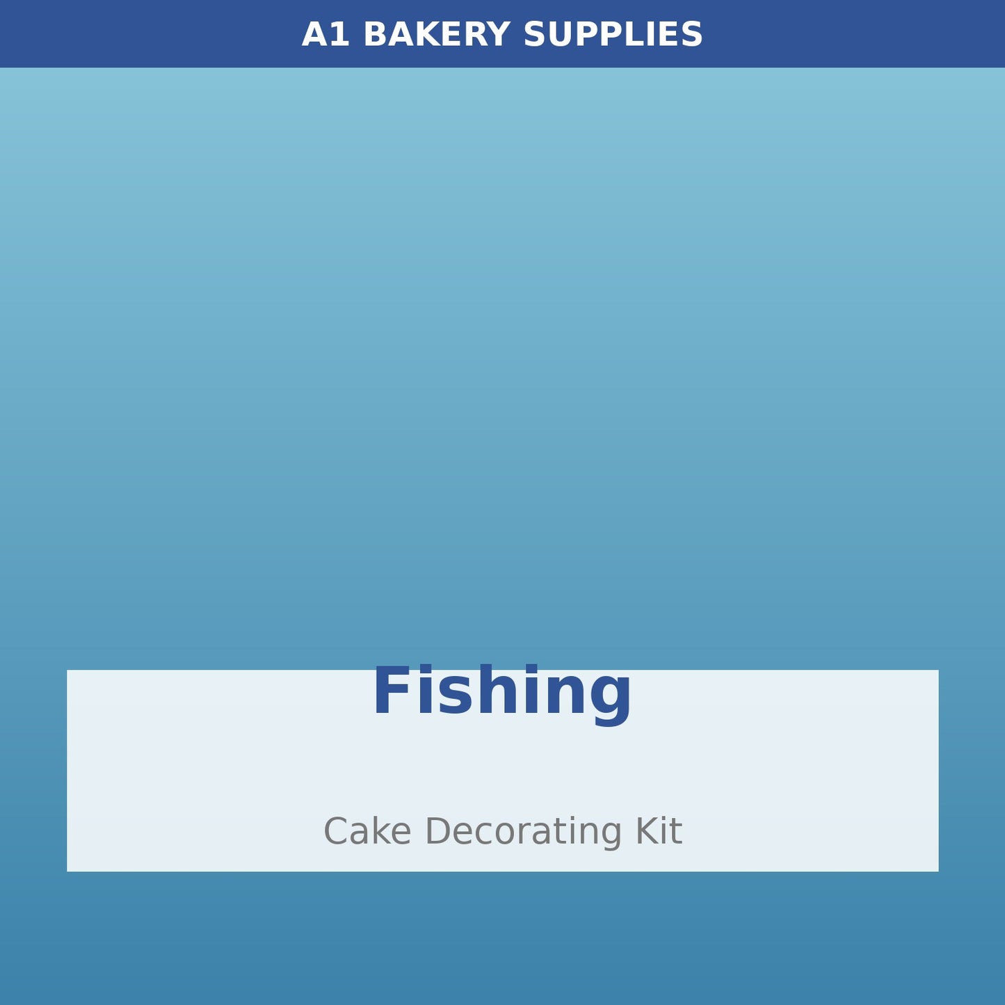 Fishing cake decorating kit
