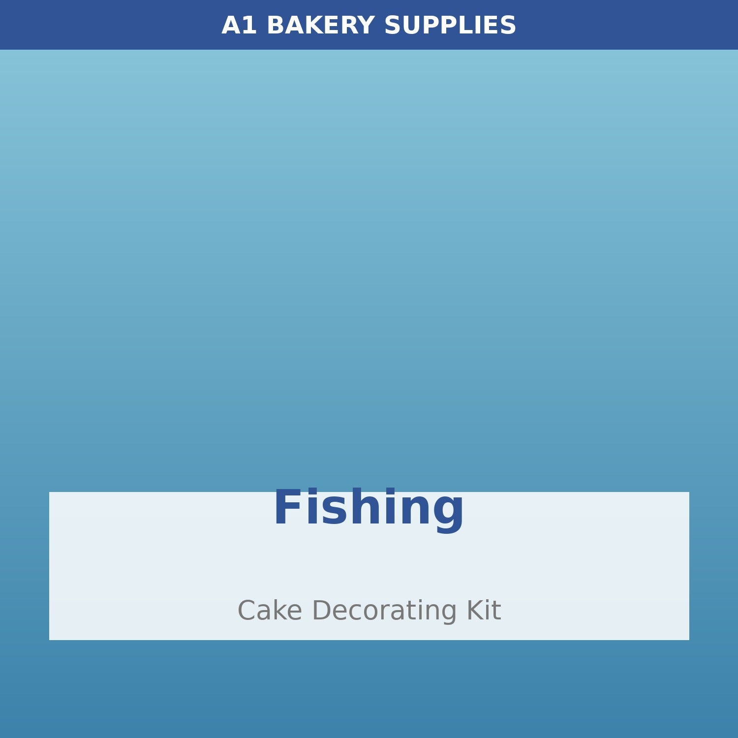 Fishing cake decorating kit