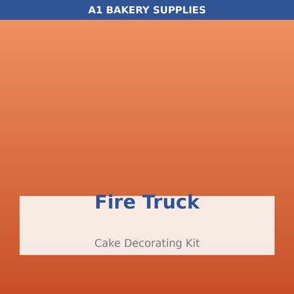 Fire Truck cake decorating kit