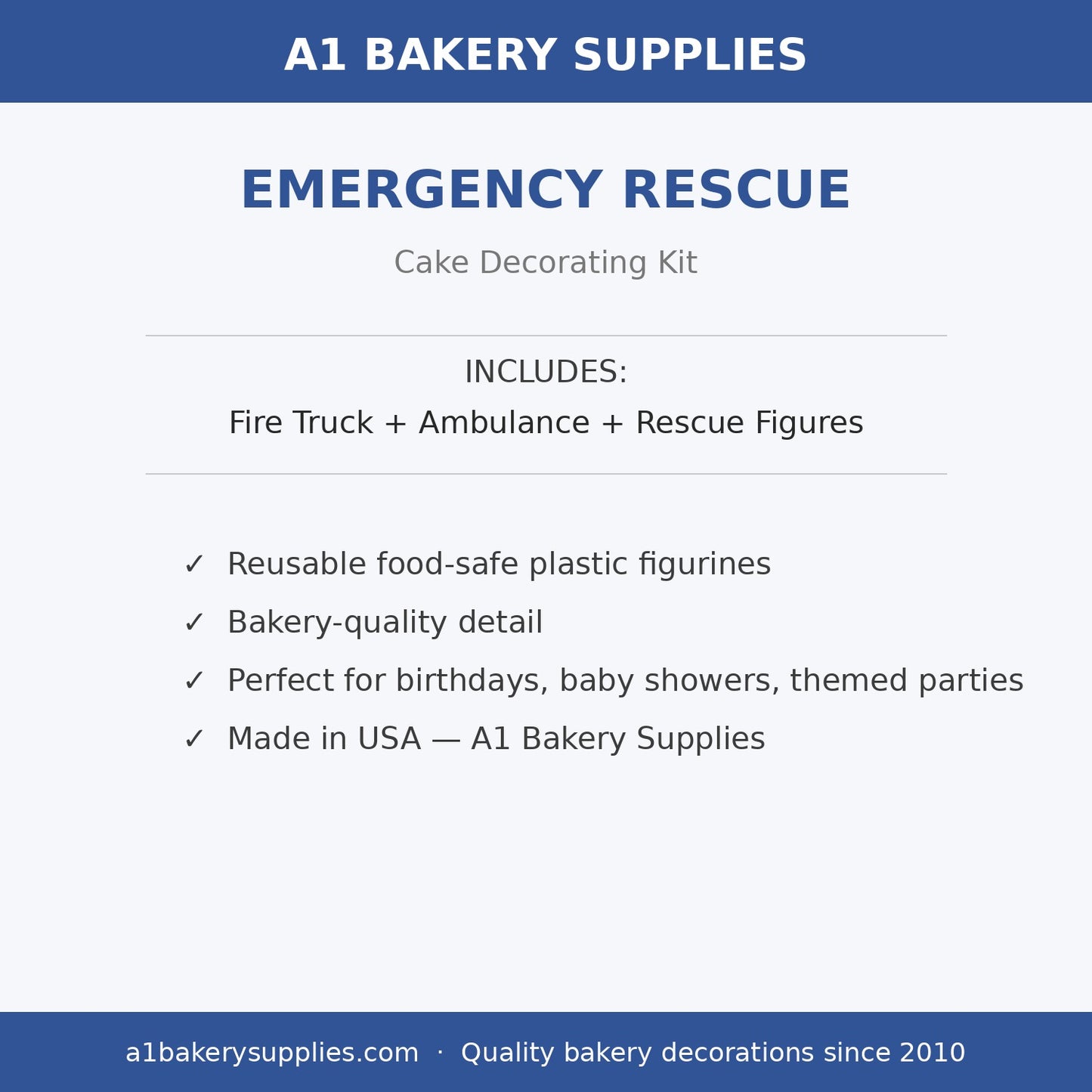 Emergency Rescue cake decorating kit