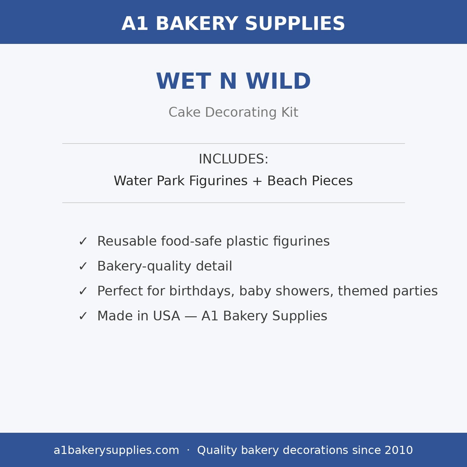 Wet N Wild cake decorating kit