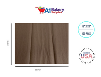 Chocolate Brown 15 Inch x 20 Inch - 100 Sheets