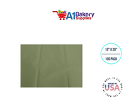 Sage  Tissue Paper Squares, Bulk 100 Sheets, Premium Gift Wrap and Art Supplies for Birthdays, Holidays, or Presents by A1BakerySupplies, Medium 15 Inch x 20 Inch