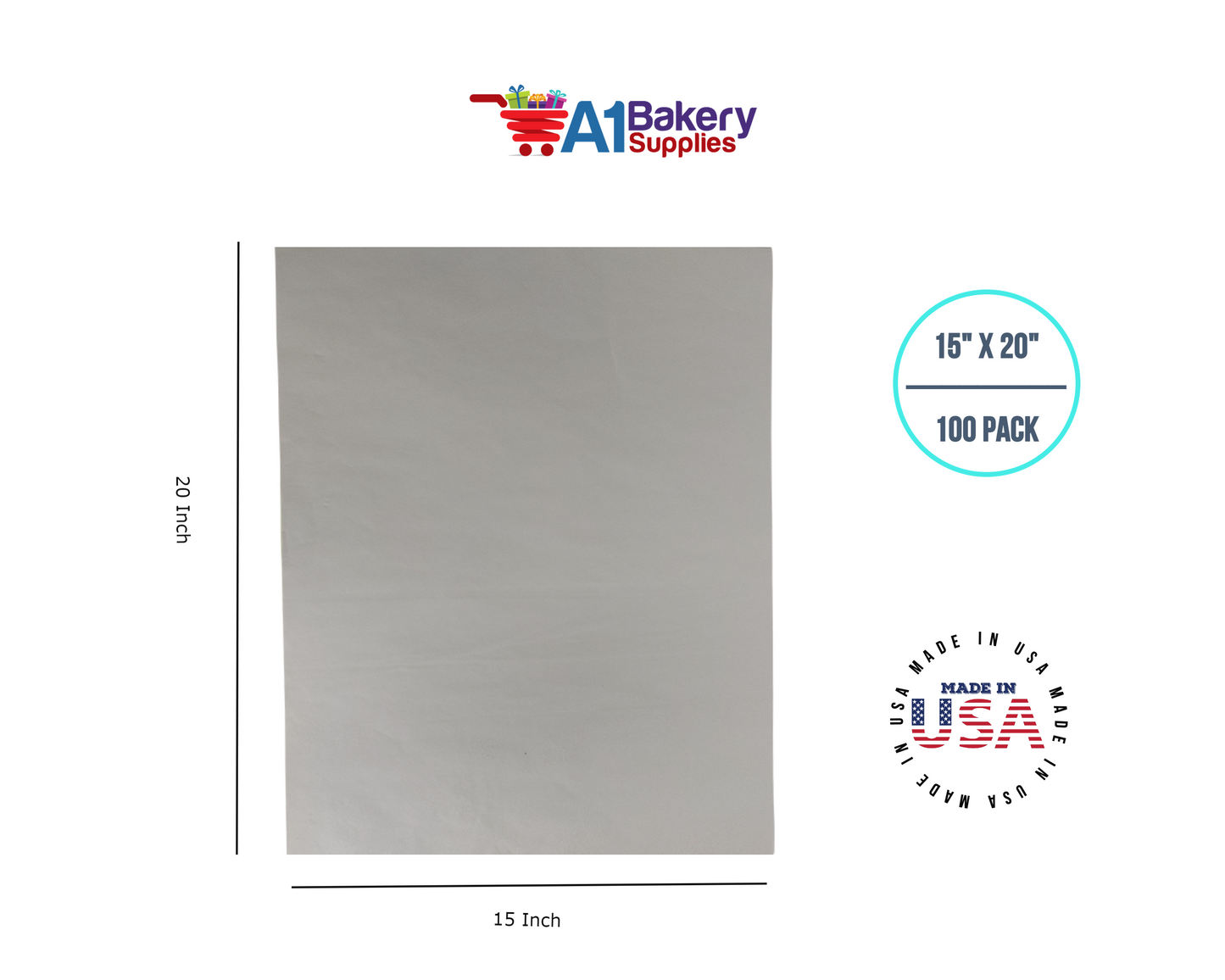 OatMeal Tissue Paper Squares, Bulk 100 Sheets, Premium Gift Wrap and Art Supplies for Birthdays, Holidays, or Presents by A1BakerySupplies, Large 15 Inch x 20 Inch