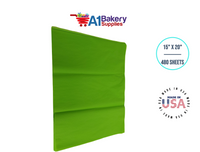 Bright Lime Tissue Paper Squares, Bulk 480 Sheets, Premium Gift Wrap and Art Supplies for Birthdays, Holidays, or Presents by A1BakerySupplies, Large 15 Inch x 20 Inch