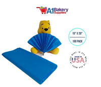 Brilliant Blue Color Tissue Paper 15 Inch x 20 Inch - 100 Sheets