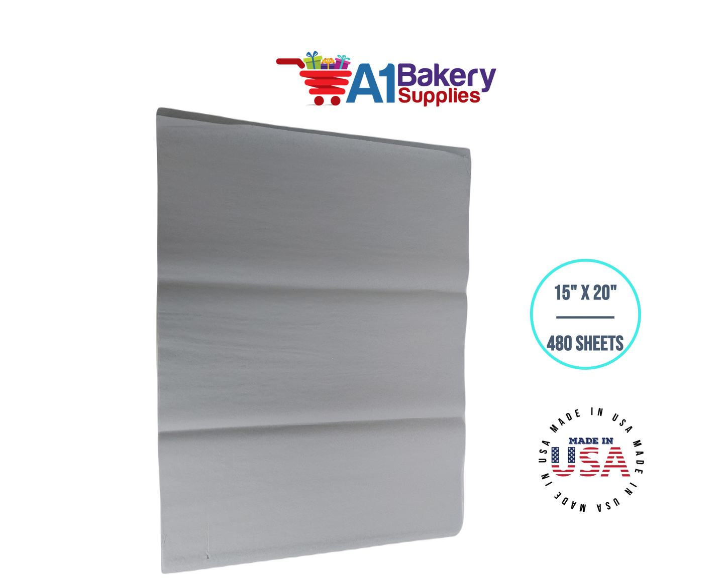 Morning Mist Color Tissue Paper 15 Inch x 20 Inch - 480 Sheets