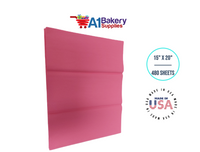 Azalea Pink High Quality Gift Wrap Color Tissue Paper - Made in USA 15 Inch x 20 Inch - 480 Sheets per Pack