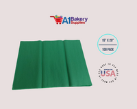 Emerald Green Tissue Paper Squares, Bulk 100 Sheets, Premium Gift Wrap and Art Supplies for Birthdays, Holidays, or Presents Large 15 Inch x 20 Inch