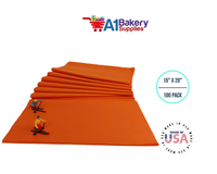 Orange Tissue Paper Squares, Bulk 100 Sheets, Premium Gift Wrap and Art Supplies for Birthdays, Holidays, or Presents Large 15 Inch x 20 Inch