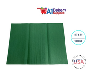 Holiday Green Tissue Paper Squares, Bulk 100 Sheets, Premium Gift Wrap and Art Supplies for Birthdays, Holidays, or Presents by A1BakerySupplies, Large 15 Inch x 20 Inch