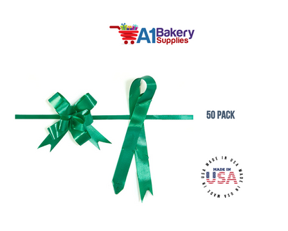 Emerald Green 4" Butterfly pull bows of 50 Pack by A1 Bakery supplies
