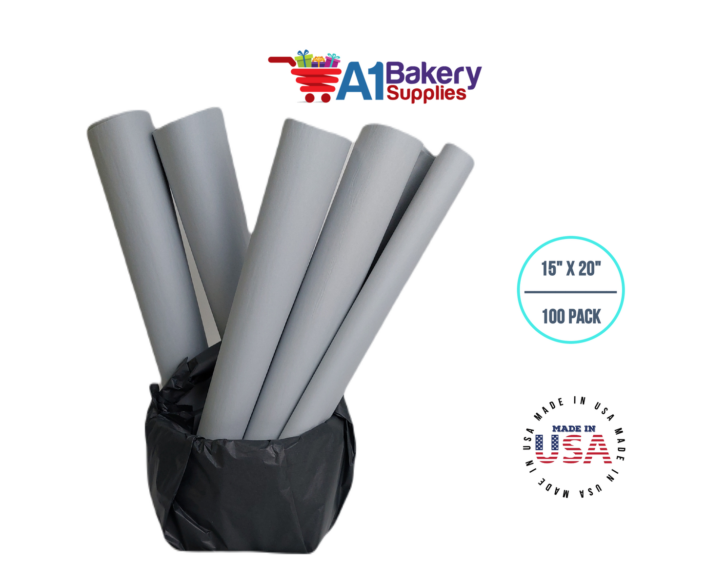 Morning Mist Color Tissue Paper 15 Inch x 20 Inch - 100 Sheets