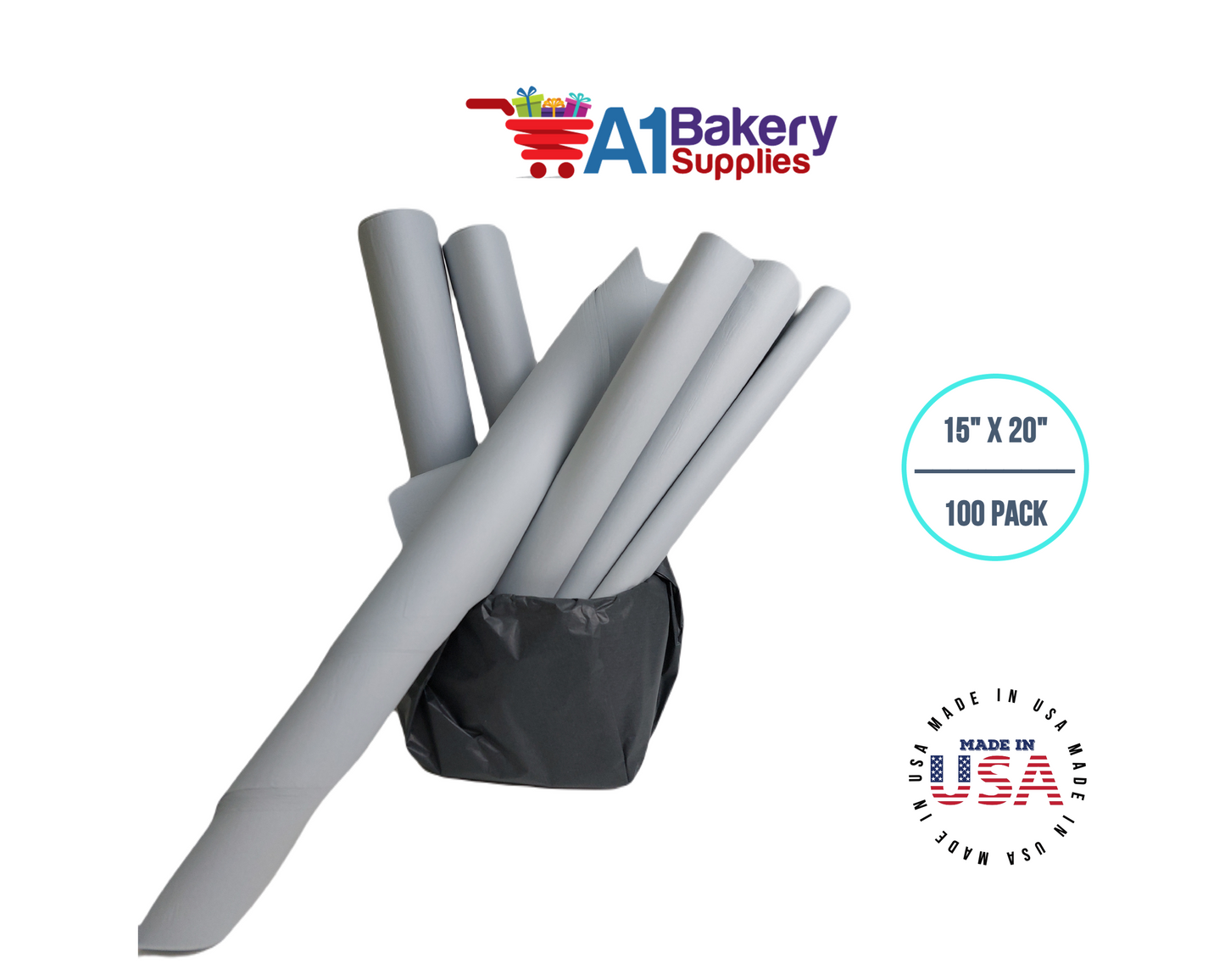 Morning Mist Color Tissue Paper 15 Inch x 20 Inch - 100 Sheets