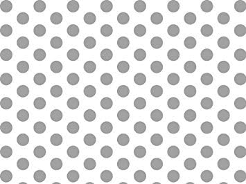 Metalic Silver and White Polka Dots Tissue Paper 20 Inch X 30 Inch - 24 XL Sheets