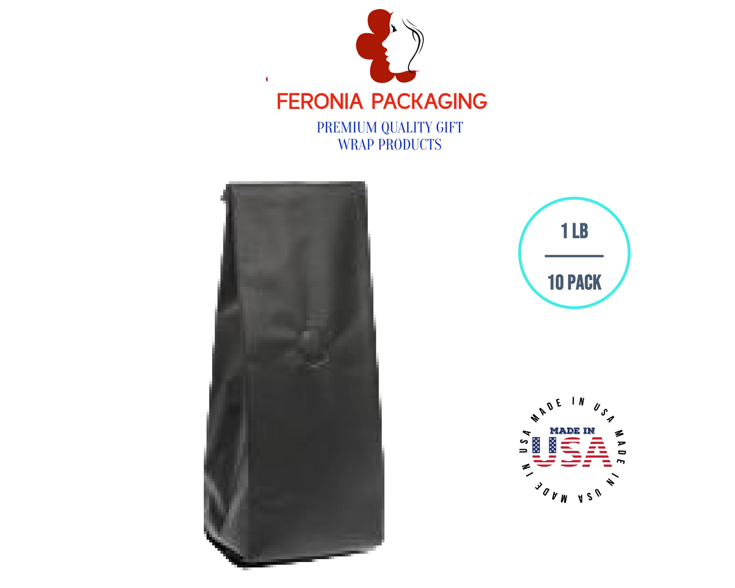 1 LB Black Tin Tie Bags 25 PCS Black Poly-Lined Reclosable Tin Tie Bags Without Window