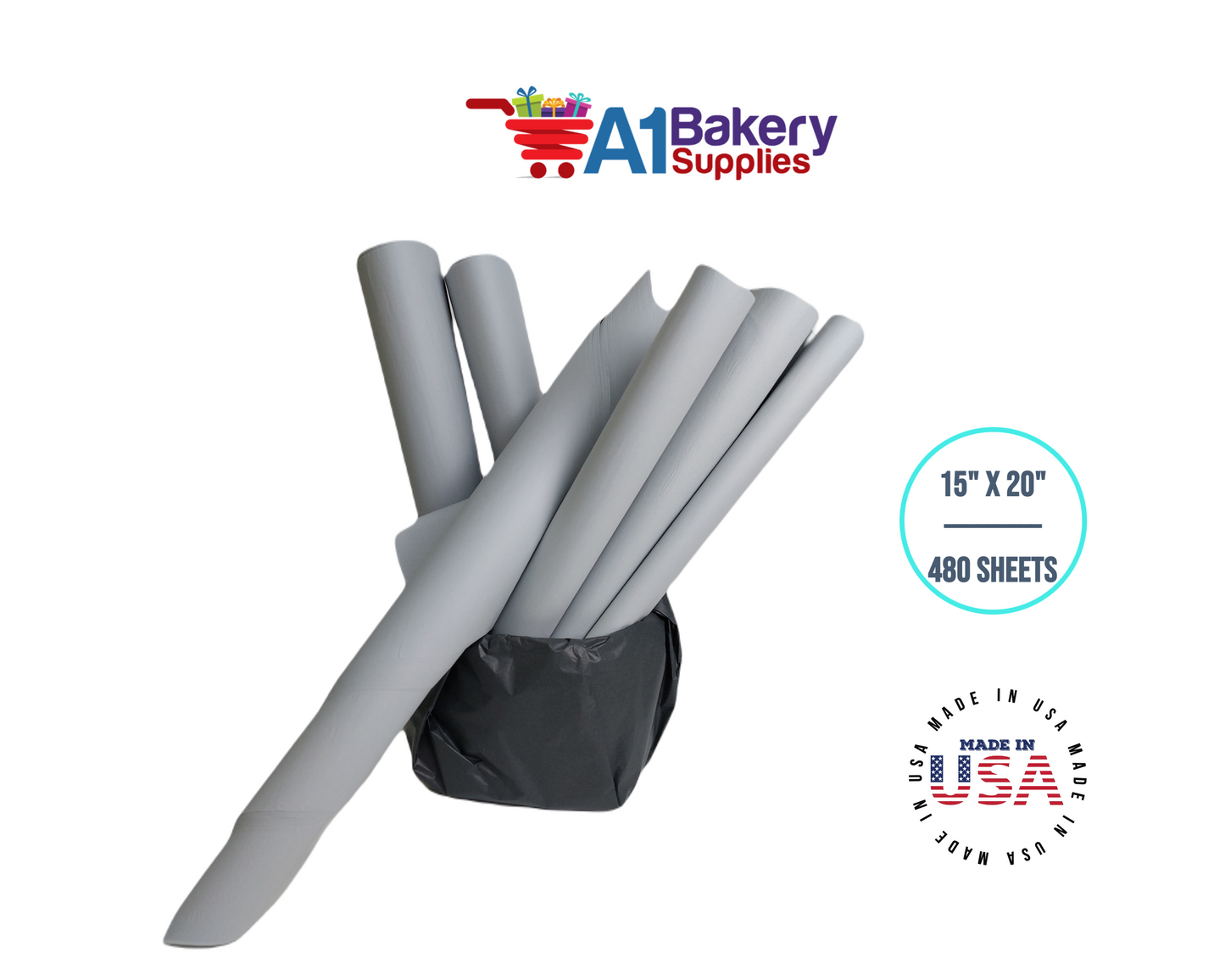 Morning Mist Color Tissue Paper 15 Inch x 20 Inch - 480 Sheets