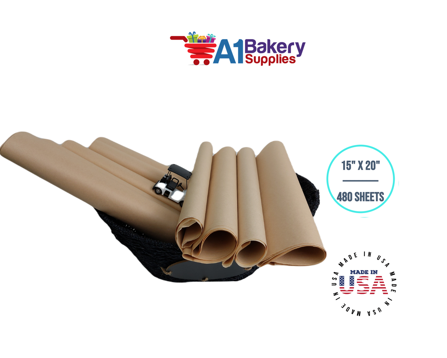 Acid-Free Tissue Paper - 480 Sheets 15 Inch x 20 Inch Ph Neutral