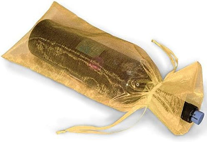 Organza Wine Bags Wine Gift Favors Bags 6.5" x 15"