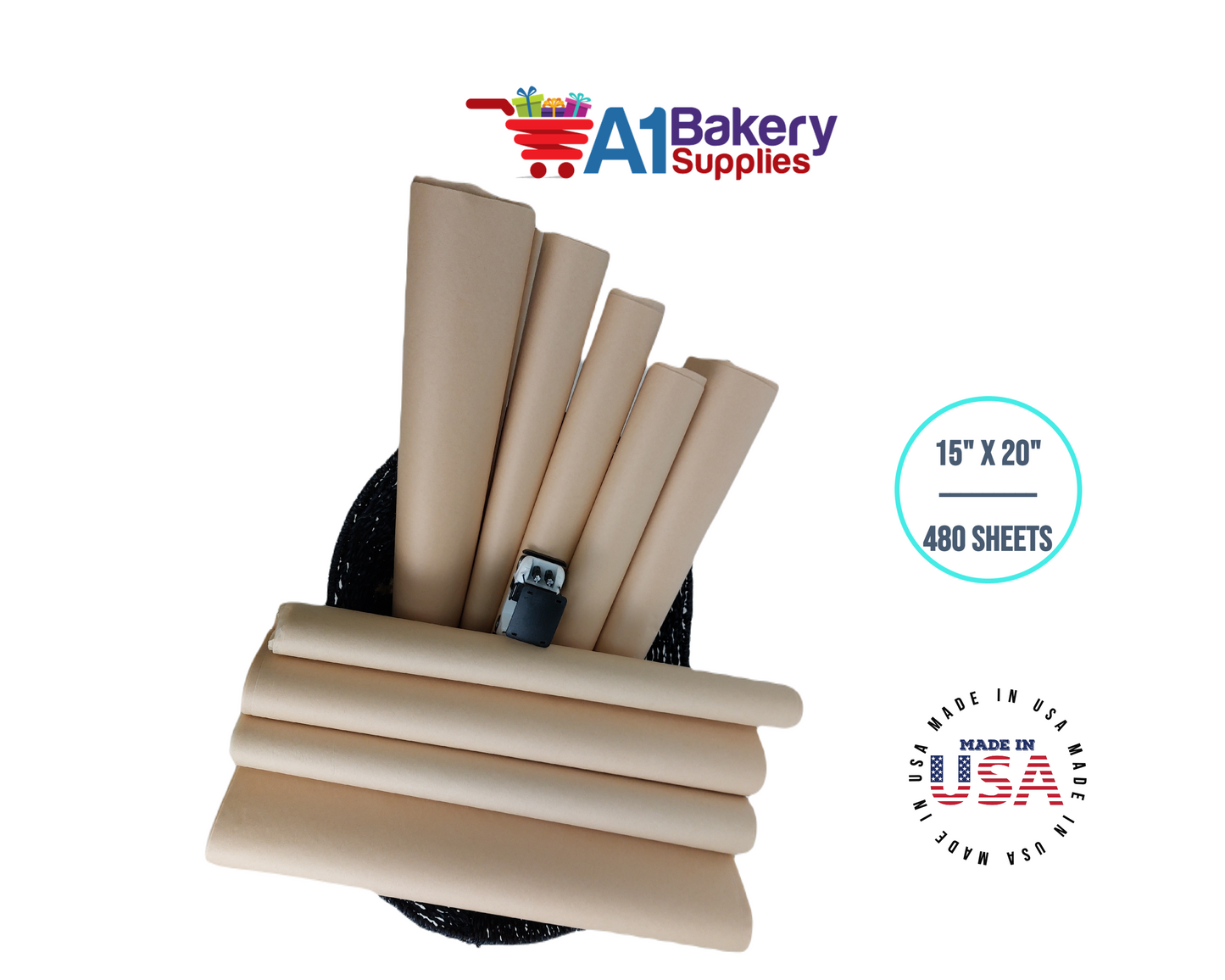 Acid-Free Tissue Paper - 480 Sheets 15 Inch x 20 Inch Ph Neutral