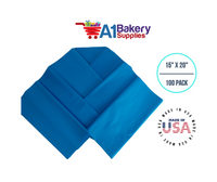 Brilliant Blue Color Tissue Paper 15 Inch x 20 Inch - 100 Sheets