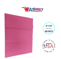 HotPink Tissue Paper Squares, Bulk 480 Sheets, Premium Gift Wrap and Art Supplies for Birthdays, Holidays, or Presents by A1BakerySupplies, Large 15 Inch x 20 Inch