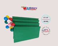 Emerald Green Tissue Paper Squares, Bulk 100 Sheets, Premium Gift Wrap and Art Supplies for Birthdays, Holidays, or Presents Large 15 Inch x 20 Inch