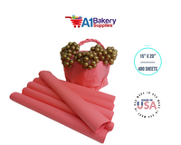 Coral Pink Color Gift Wrap Tissue Paper 15 Inch x 20 Inch - 480 Sheets Pack