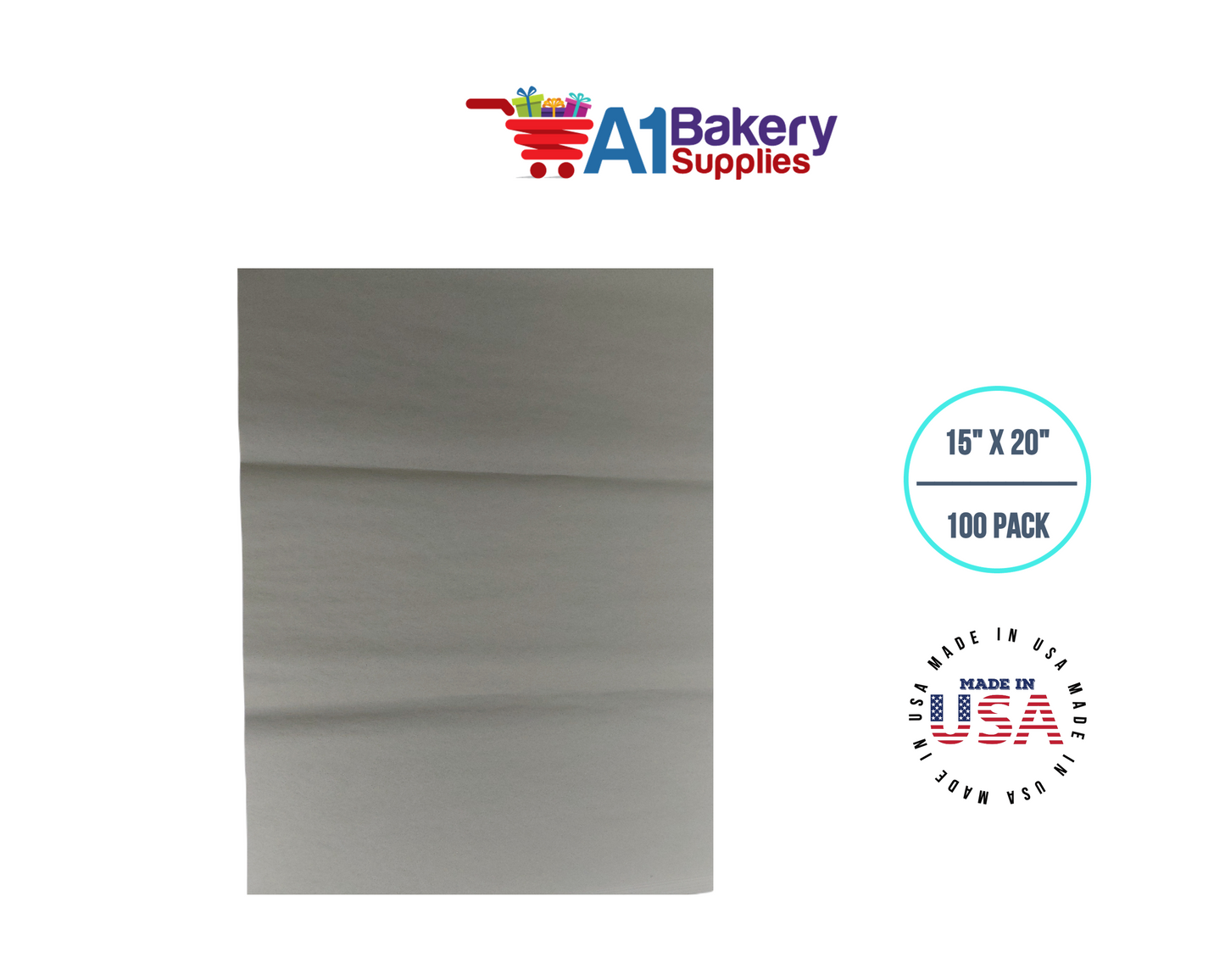 Tapestry Green Tissue Paper Squares, Bulk 100 Sheets, Premium Gift Wrap and Art Supplies for Birthdays, Holidays, or Presents by A1BakerySupplies, Medium 15 Inch x 20 Inch