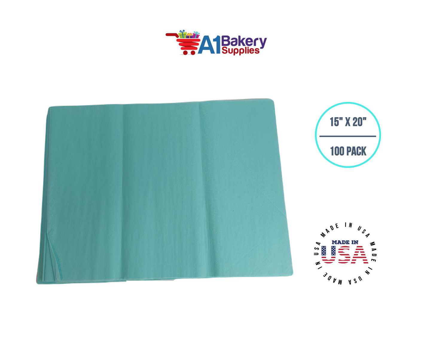 Pistachio Tissue Paper 15 Inch x 20 Inch -100 Sheets Pack