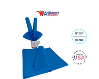 Brilliant Blue Color Tissue Paper 15 Inch x 20 Inch - 100 Sheets