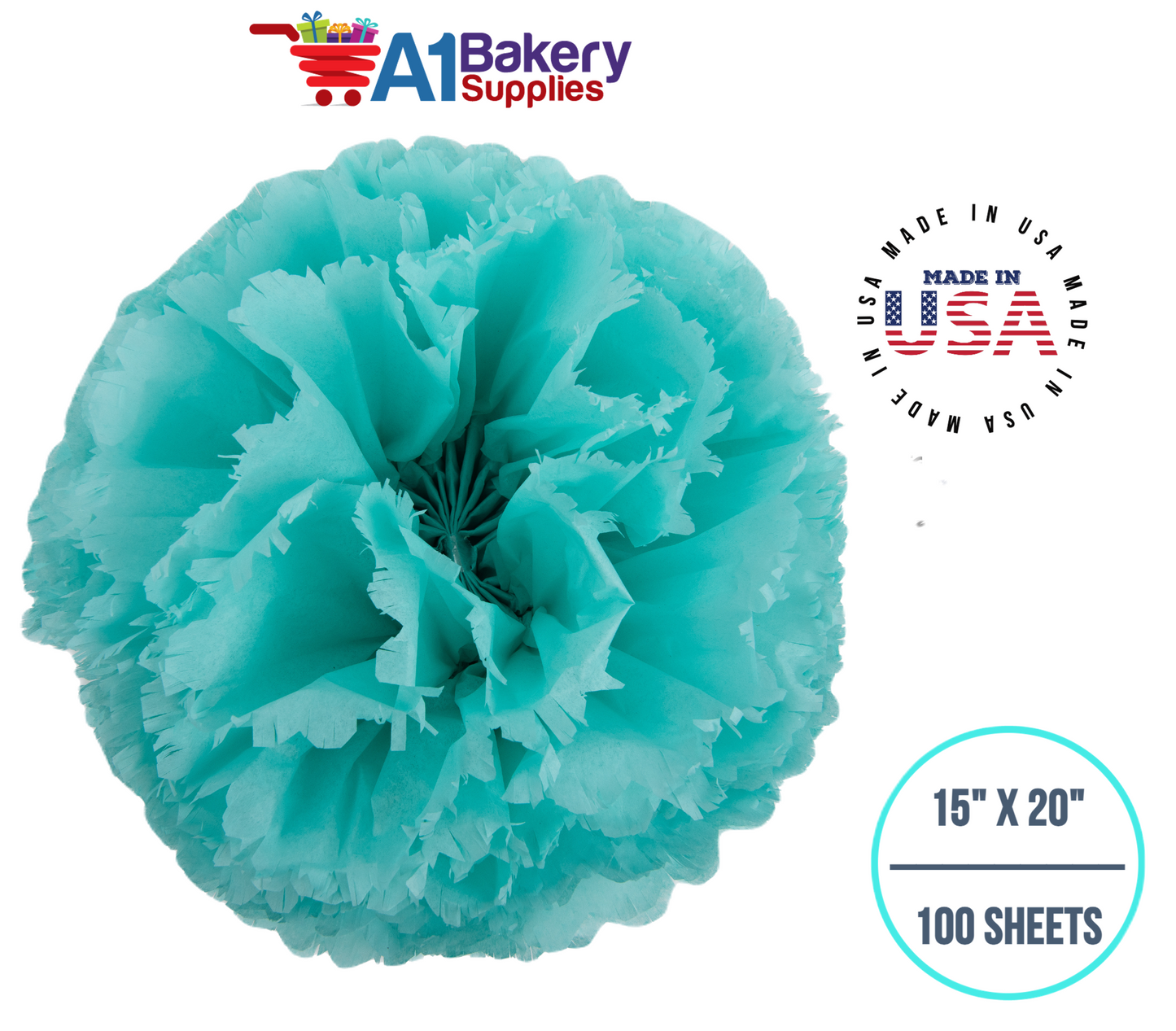 Aqua Blue Tissue Paper