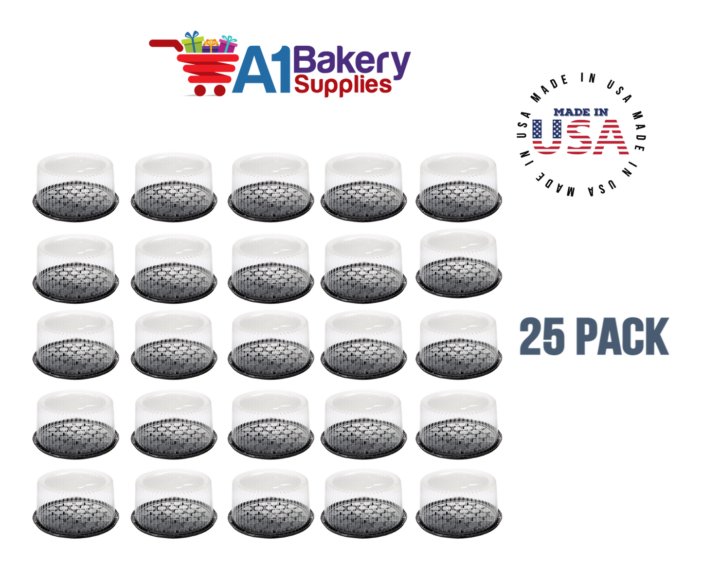 Cake domes Cake Box 10 to 11 Inch Double Layer Clear Cake Container Dome and Base Carry & Display Storage Box