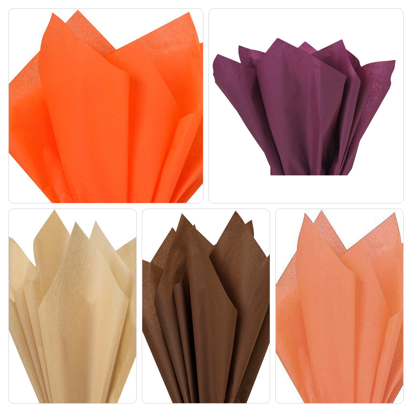 Fall Harvest Mix Tissue Paper — 5 Color Mix