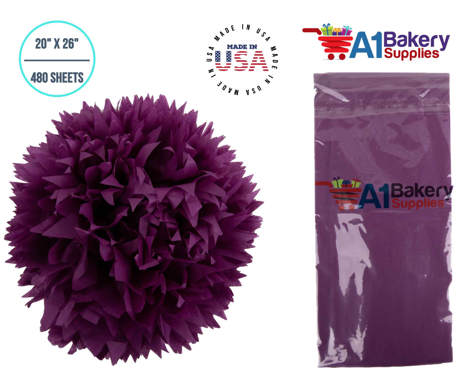 Plum Tissue Paper