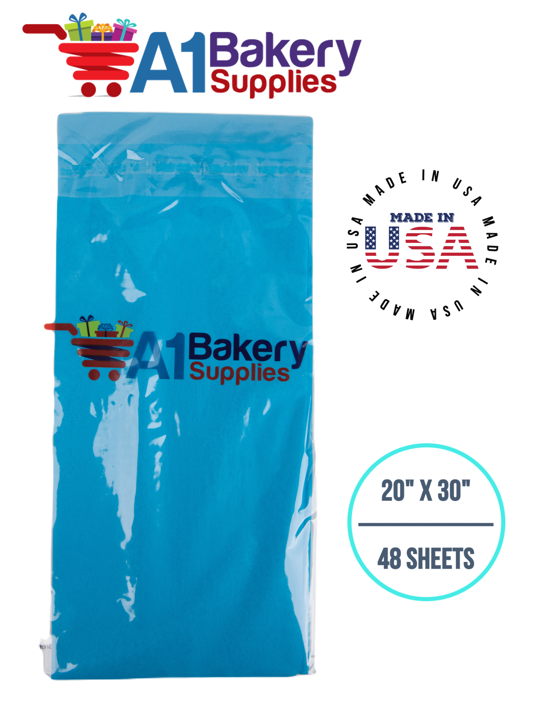 Turquoise Blue Tissue Paper