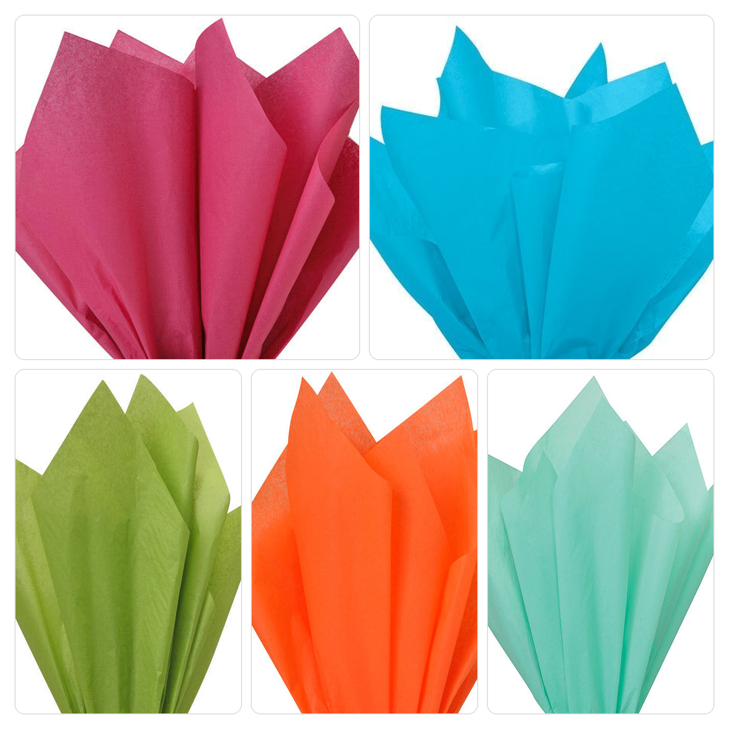 Tropical Summer Mix Tissue Paper — 5 Color Mix
