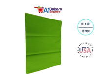 Bright Lime Tissue Paper Squares, Bulk 10 Sheets, Premium Gift Wrap and Art Supplies for Birthdays, Holidays, or Presents by A1BakerySupplies, Small 15 Inch x 20 Inch