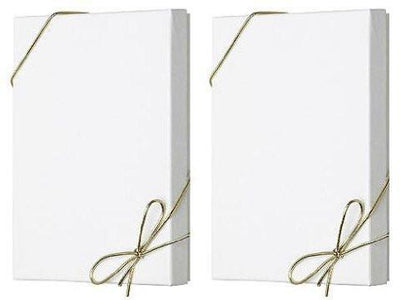 White Apparel Box for Men Shirts Gift Wrap Packaging Boxes, 15 x 9 1/2 x 2" - 100 Pack, Large