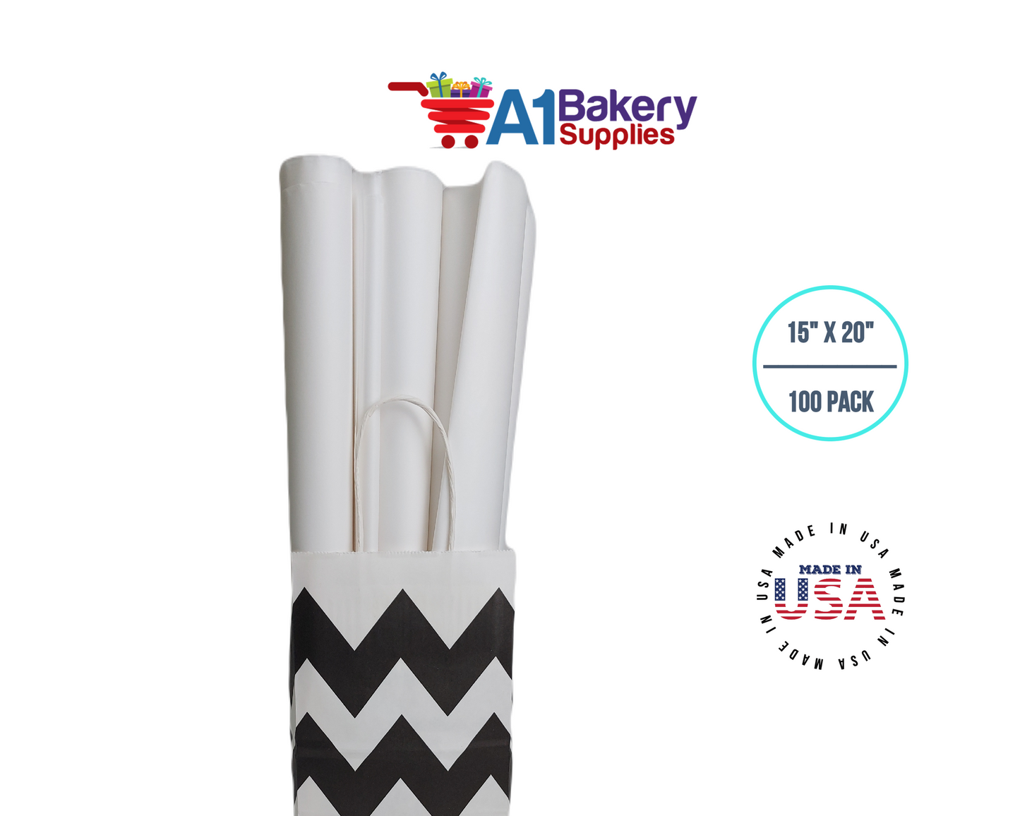 White Tissue Paper 15 Inch x 20 Inch - 100 Sheets