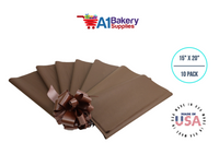 Chocolate Tissue Paper Squares, Bulk 10 Sheets, Premium Gift Wrap and Art Supplies for Birthdays, Holidays, or Presents by A1BakerySupplies, Small 15 Inch x 20 Inch