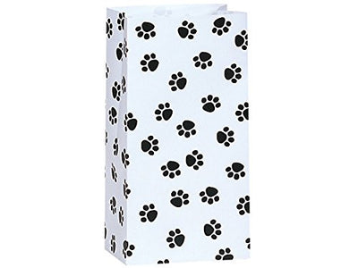 Bakery Paw Printed Bags 2LB White 50 Pack