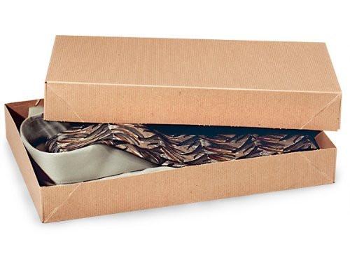 Kraft Brown Color Apparel Box for Men Shirts Gift Wrap Packaging Boxes, 15 x 9 1/2 x 2" - 10 Pack, Small