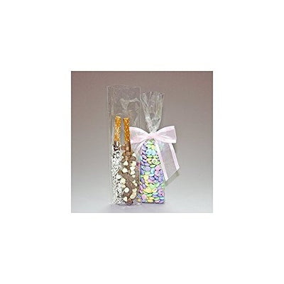 100 Bag Set - Top Quality 3 x 11 Cello Cellophane Bags - Acrylic Coated Crisp Crystal Clear 1.2 Mil