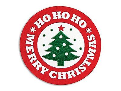 Christmas Seals And Labels - Merry Christmas Tree Seals 1.5" Round - 250 Labels